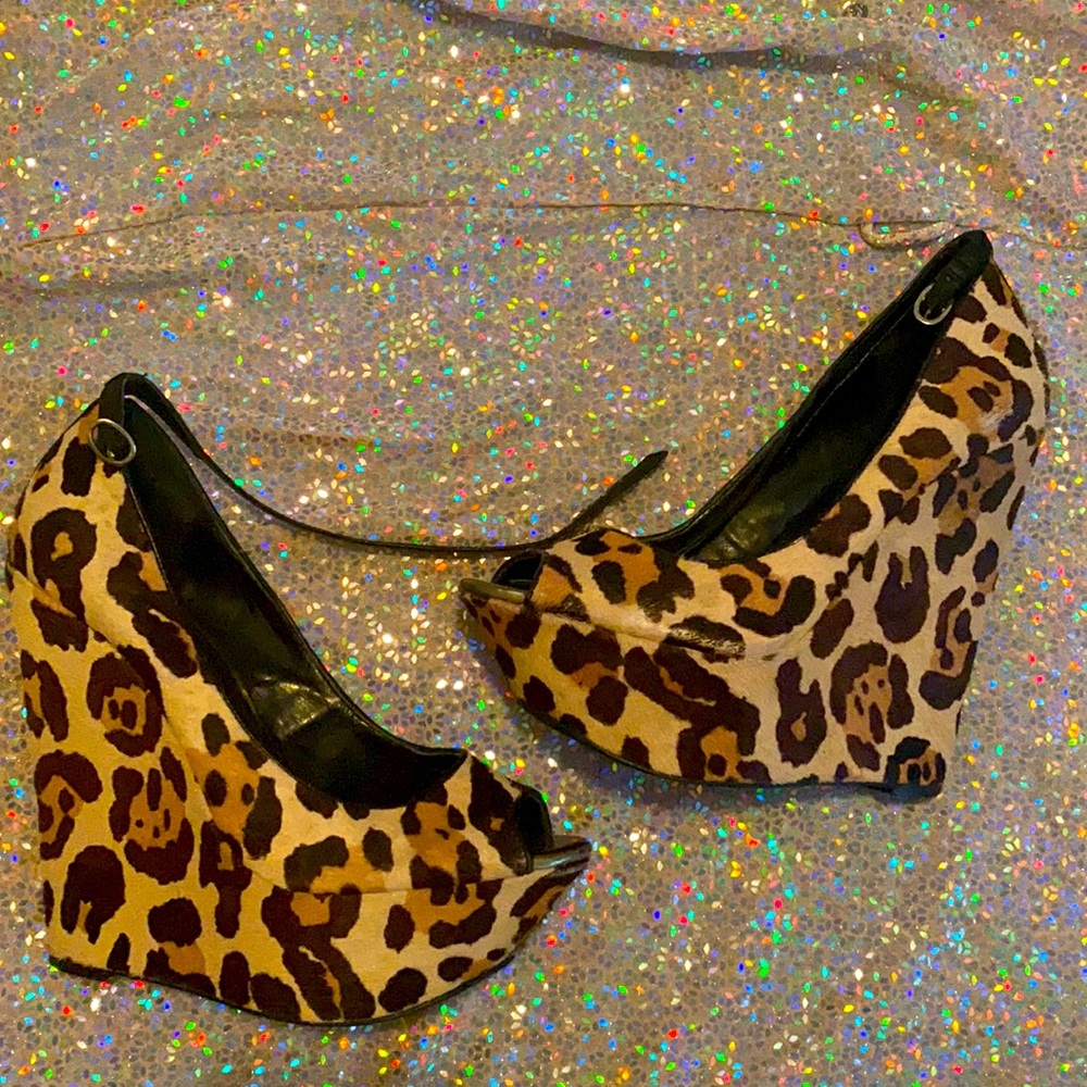 Jessica Simpson Cheetah Wedges